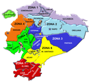 Zuar - Zonas administrativas