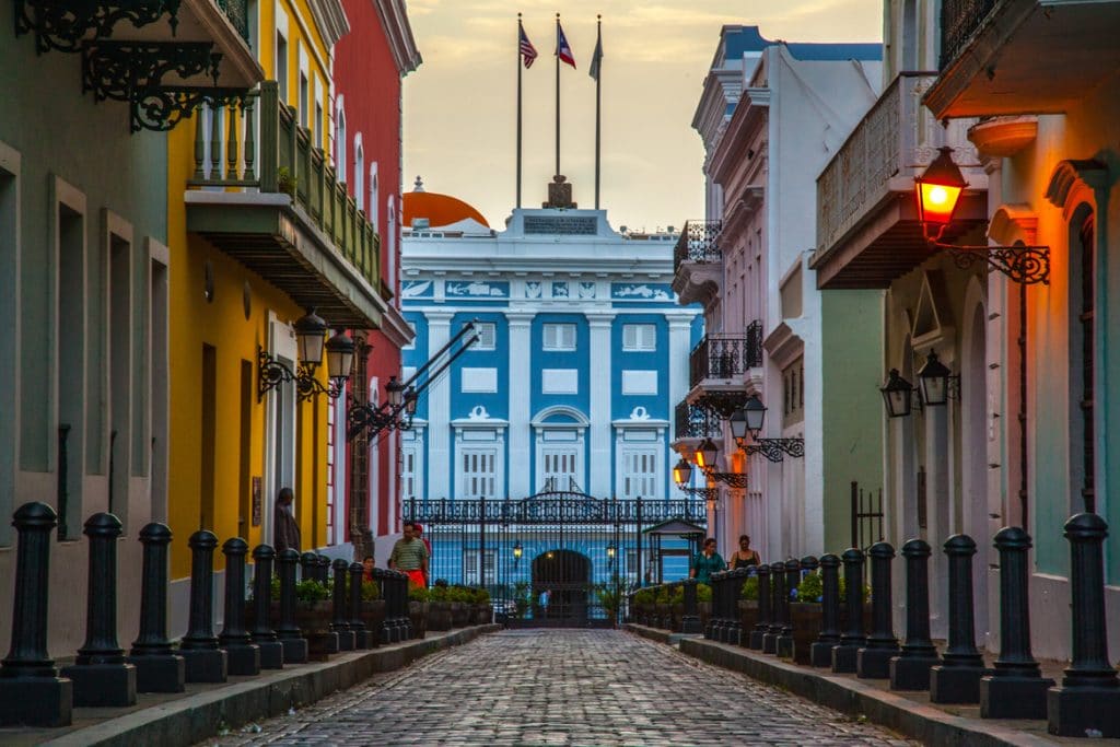 calles del viejo San Juan centro de la cultura de Puerto Rico