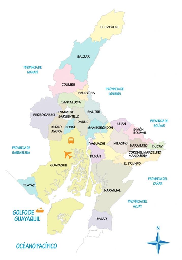 Mapa De Guayaquil Ecuador